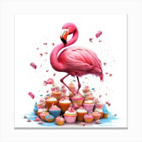 Pink Flamingo Canvas Print