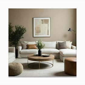 Modern Living Room 45 Canvas Print