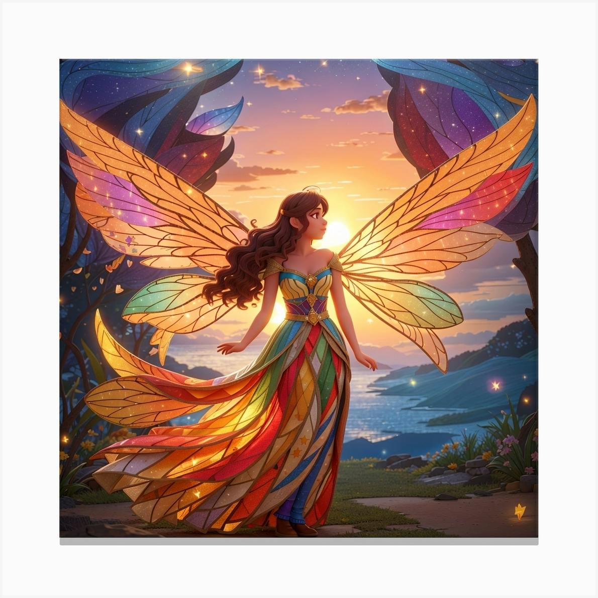 Fairy Wings Canvas Print by balram giri Fy