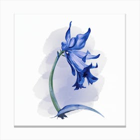 Blue Snowflake Canvas Print