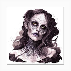 Skeleton Woman 2 Canvas Print