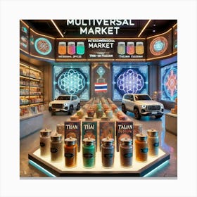 Multiversal Market Canvas Print