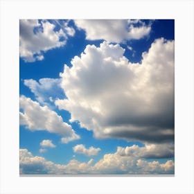 Blue Sky With Clouds 6 Canvas Print