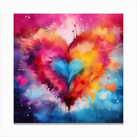 Shining heart Canvas Print