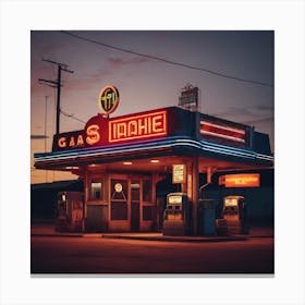 Idaho Gas Station Canvas Print