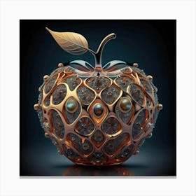 The glass apple an intricate design that adds to its exquisite appeal. 3 Canvas Print