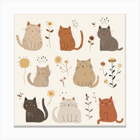 Cute Cats Canvas Print