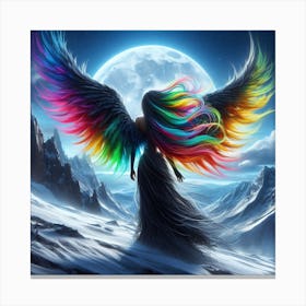 Rainbow Angel Canvas Print