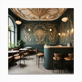 Nouveau Restaurant Canvas Print