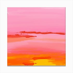 Abstract Sunset Canvas Print