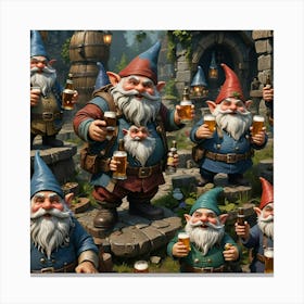 Gnome Group Canvas Print