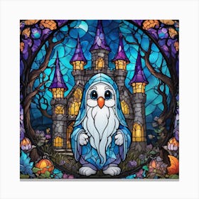 Gnome In A Castle Canvas Print