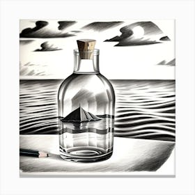 Ship In A Bottle Canvas Print