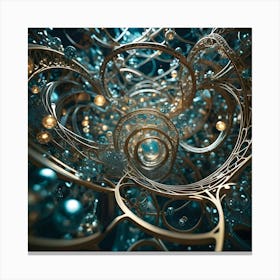Genius, Madness, Time And Space 31 Canvas Print