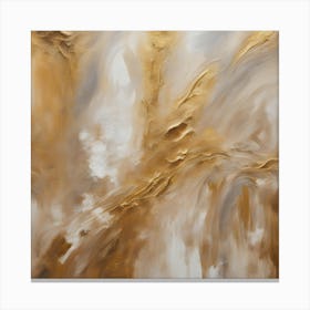 Abstract Gold Painting 2 Canvas Print