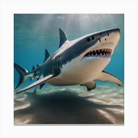 White Shark Canvas Print