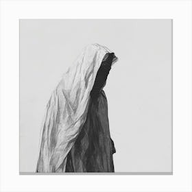 Woman In A Cloak Canvas Print