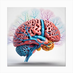 Human Brain 107 Canvas Print