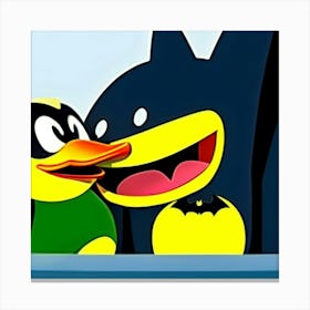 A quack bat talk  Canvas Print