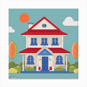 Cartoon House 1 Canvas Print