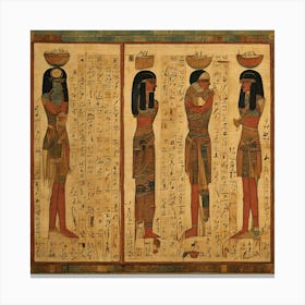 Egyptian Queens Women Historically Art Canvas Print