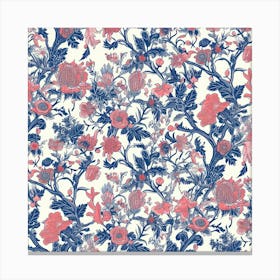 Lavender Loom London Fabrics Floral Pattern 3 Canvas Print