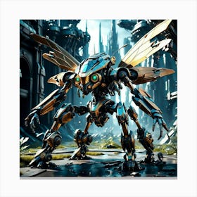 Insect cyborg Canvas Print