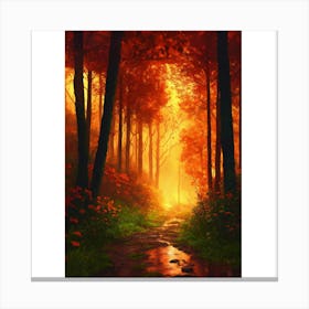 Autumn In The Forest 1 Canvas Print