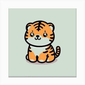 Cute Tiger Canvas Print