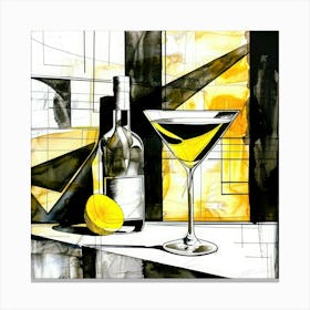 Cocktails Using Tequila - Martini Drink Canvas Print