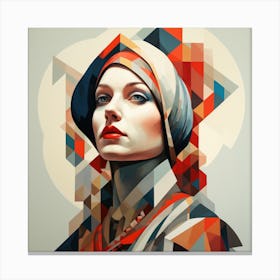 Geometric Polish Woman 02 Canvas Print