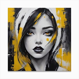Yellow Girl Canvas Print