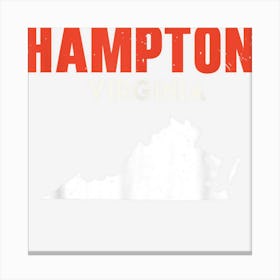 Hampton Virginia Usa State America Travel Virginian Canvas Print