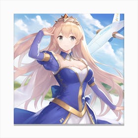 Elemental Anime Girls: Air Queen Canvas Print