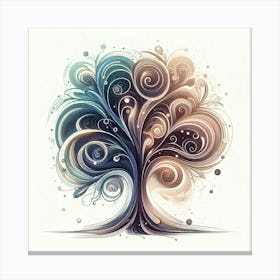 Stylized tree 2 Canvas Print