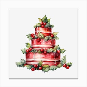 Christmas Cake 8 Canvas Print