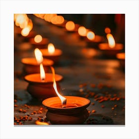 Lit Diyas 1 Canvas Print