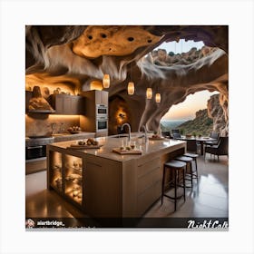 Cave Kitchen Canvas Print