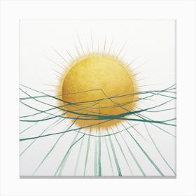 Sun And Lines 1 Canvas Print