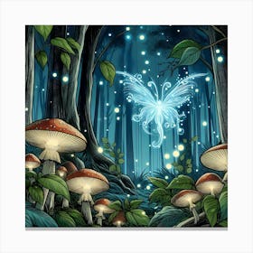 Mystical Mushroom Forest 7 Canvas Print