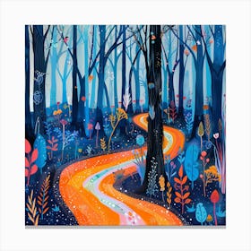 Road In The Woods Canvas Print