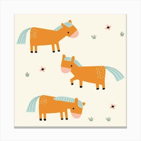 Little Horses Canvas Print