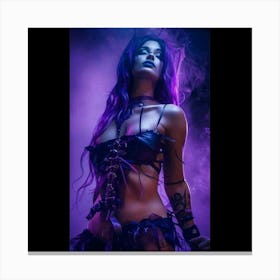 Sexy Gothic Woman 1 Canvas Print