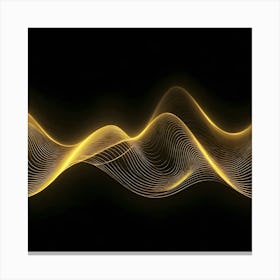 Golden Wave - Wave Stock Videos & Royalty-Free Footage 2 Canvas Print