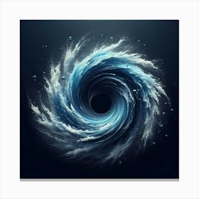 Blue Vortex Canvas Print