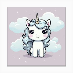 Cute Unicorn 744 Canvas Print