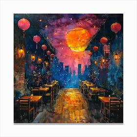 Chinese Restaurant Canvas Print