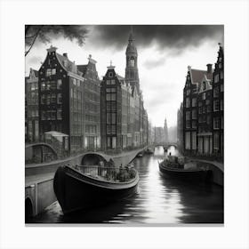 Amsterdam Canal 1 Canvas Print