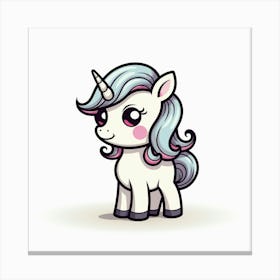 Cute Unicorn 398 Canvas Print