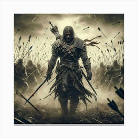 A warrior fight against the darkness with the truth Canvas Print